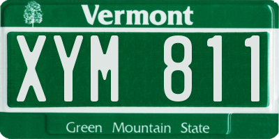 VT license plate XYM811
