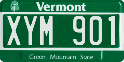 VT license plate XYM901
