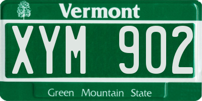 VT license plate XYM902