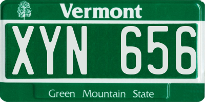 VT license plate XYN656