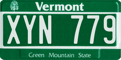 VT license plate XYN779