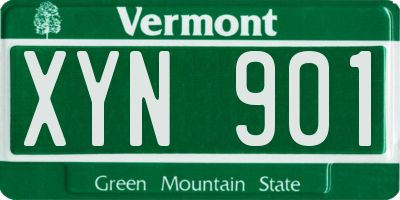 VT license plate XYN901