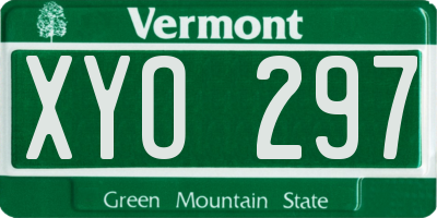 VT license plate XYO297