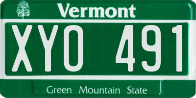 VT license plate XYO491