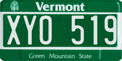 VT license plate XYO519