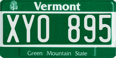 VT license plate XYO895