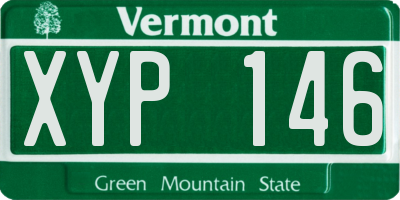 VT license plate XYP146