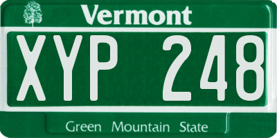 VT license plate XYP248