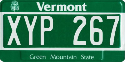 VT license plate XYP267