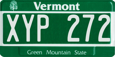 VT license plate XYP272