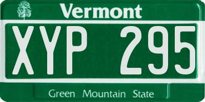 VT license plate XYP295