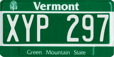 VT license plate XYP297