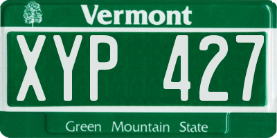 VT license plate XYP427