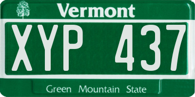 VT license plate XYP437