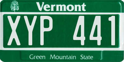 VT license plate XYP441