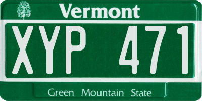 VT license plate XYP471