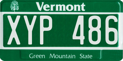 VT license plate XYP486