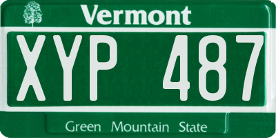 VT license plate XYP487