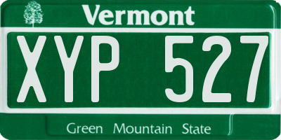 VT license plate XYP527