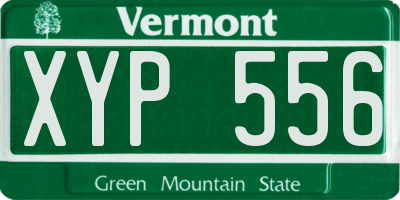 VT license plate XYP556