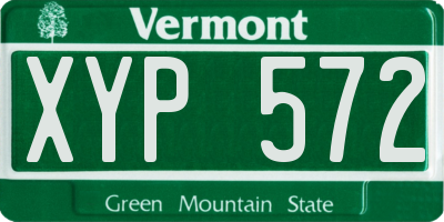 VT license plate XYP572
