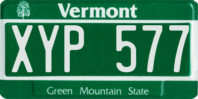 VT license plate XYP577