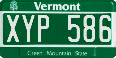 VT license plate XYP586
