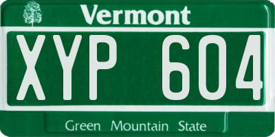 VT license plate XYP604