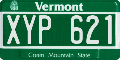 VT license plate XYP621