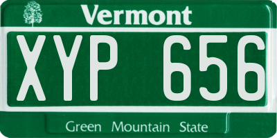 VT license plate XYP656