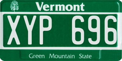 VT license plate XYP696