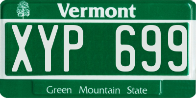 VT license plate XYP699