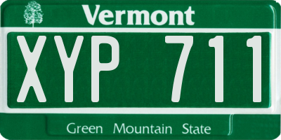 VT license plate XYP711