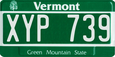 VT license plate XYP739