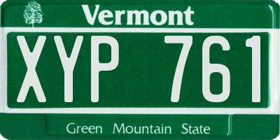 VT license plate XYP761