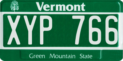 VT license plate XYP766