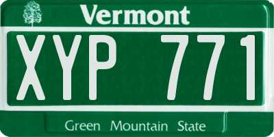 VT license plate XYP771