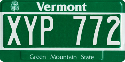 VT license plate XYP772