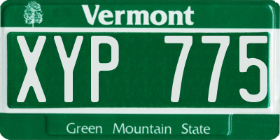 VT license plate XYP775