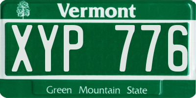 VT license plate XYP776