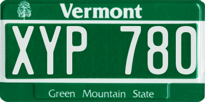 VT license plate XYP780