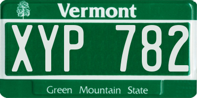 VT license plate XYP782