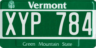 VT license plate XYP784