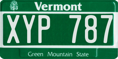 VT license plate XYP787