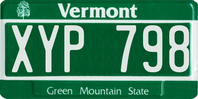 VT license plate XYP798