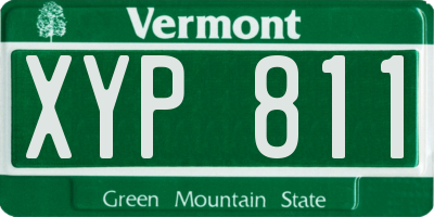 VT license plate XYP811