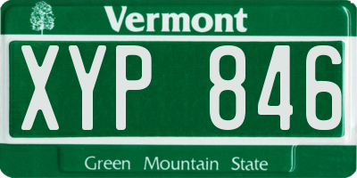 VT license plate XYP846