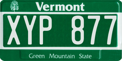 VT license plate XYP877