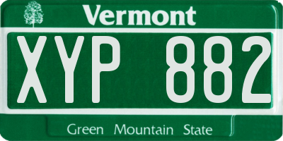 VT license plate XYP882