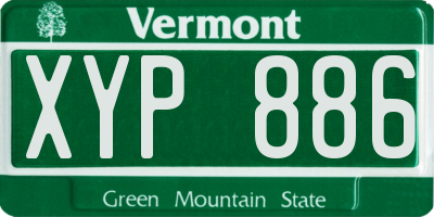 VT license plate XYP886